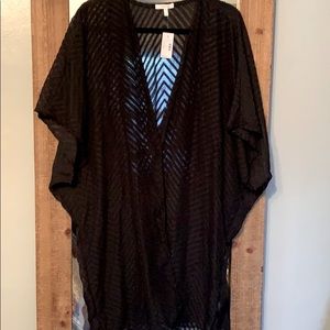 Maurices black lightweight kimono